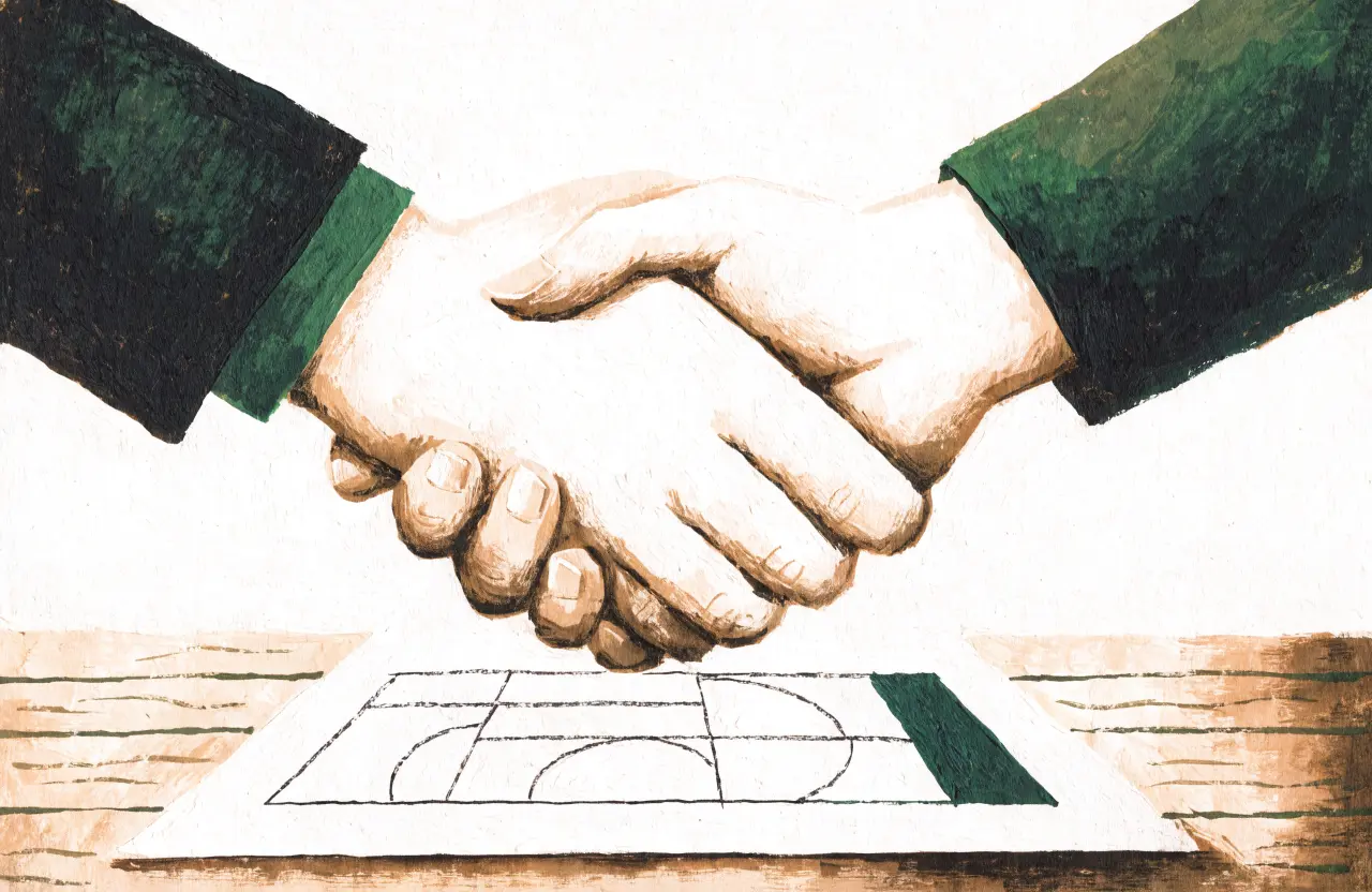 Gouache-Illustration: Langfristige Partnerschaft
