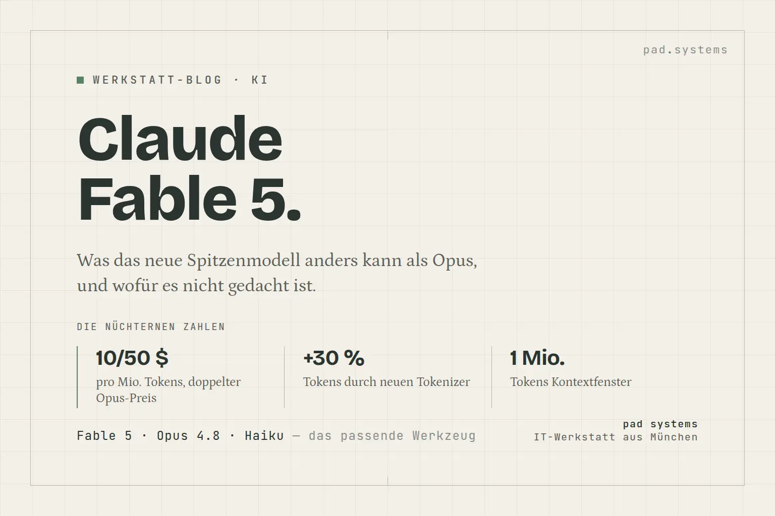 Claude Fable 5: Was das neue Spitzenmodell anders kann als Opus, und wofür es nicht gedacht ist