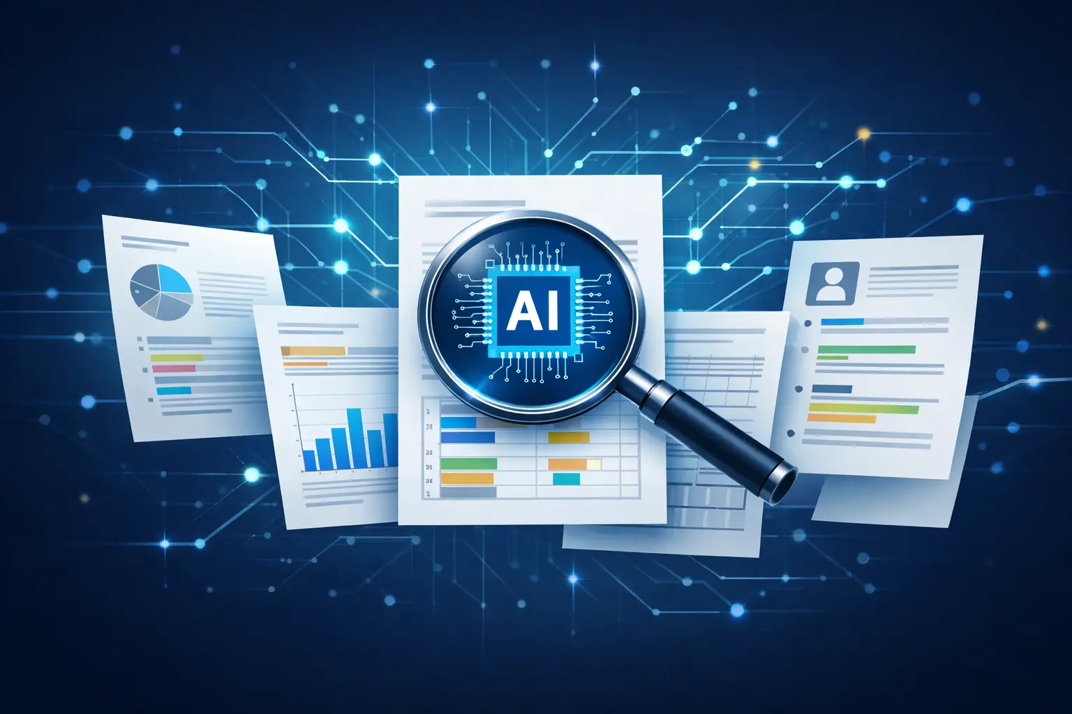 KI analysiert Dokumente